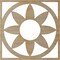 Ekena Millwork Blume Wood Fretwork Pierced Ceiling Medallion, Hickory, 40"OD x 13 7/8"ID x 3/8"T CMWP40X40X0375BLHI - alternate 4